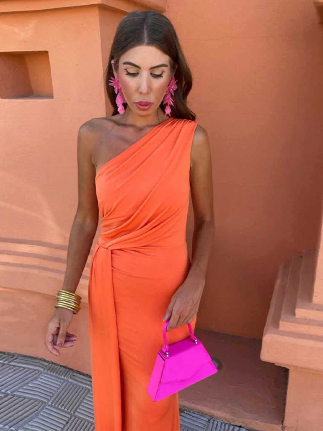 Asymmetric Maxi Dress