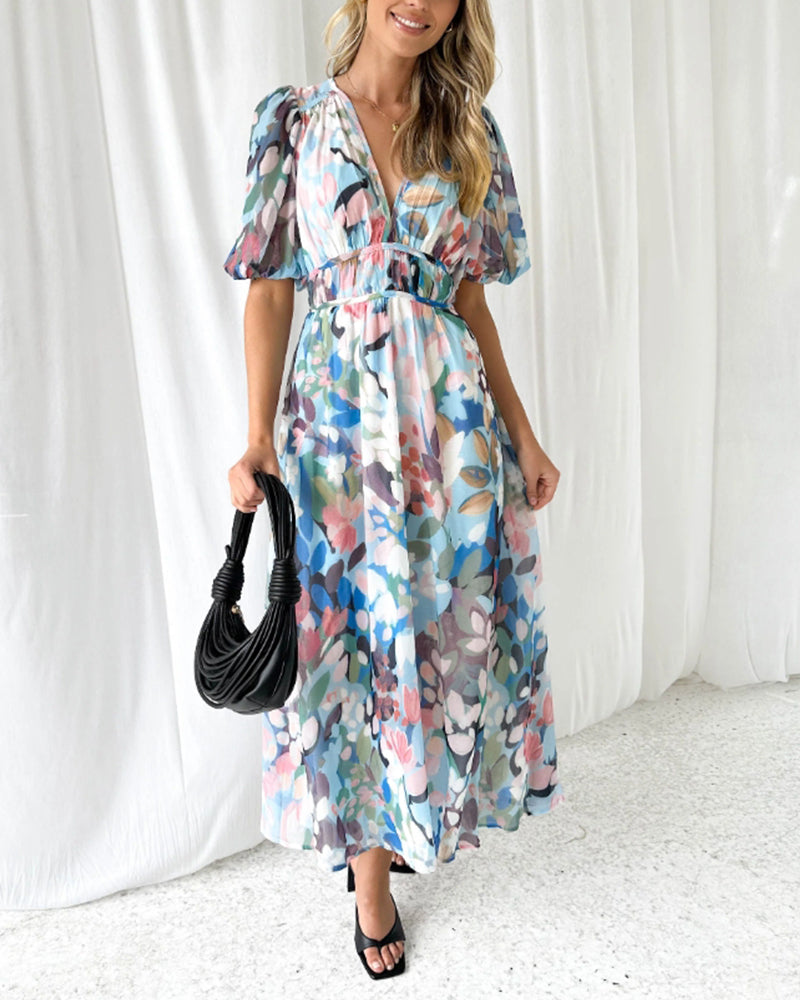 Celine | Feminine Floral Pattern Dress