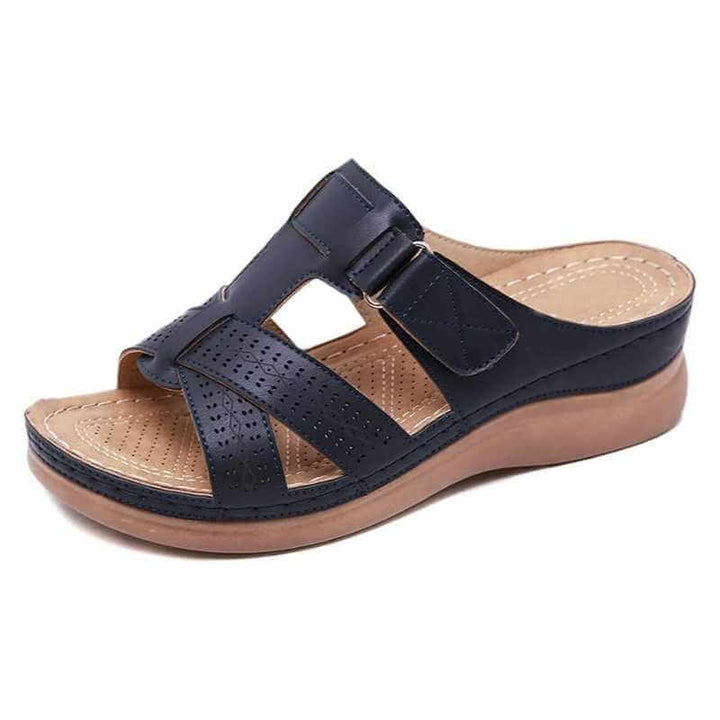 Sandalias ortopédicas de cuña baja Corsica