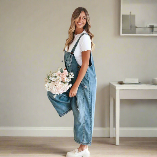 Vintage Wash Adjustable Jumpsuit