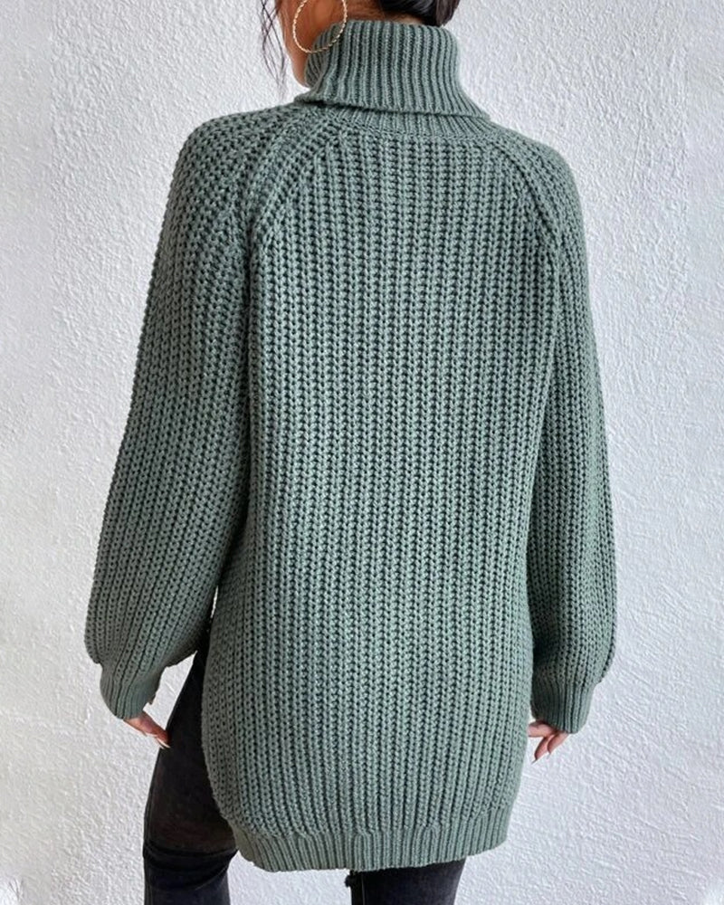 Women’s Cozy Winter Ribbed Knit Sweater