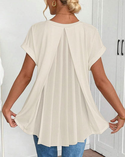 Liyanna - Patchwork Short Sleeve T-Shirt