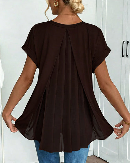 Liyanna - Patchwork Short Sleeve T-Shirt