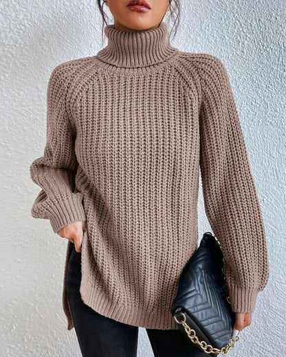Women’s Cozy Winter Ribbed Knit Sweater