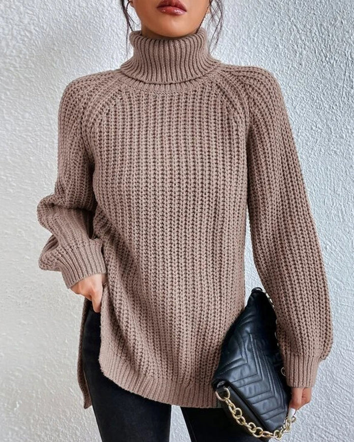 Women’s Winter Ribbed Turtleneck Sweater
