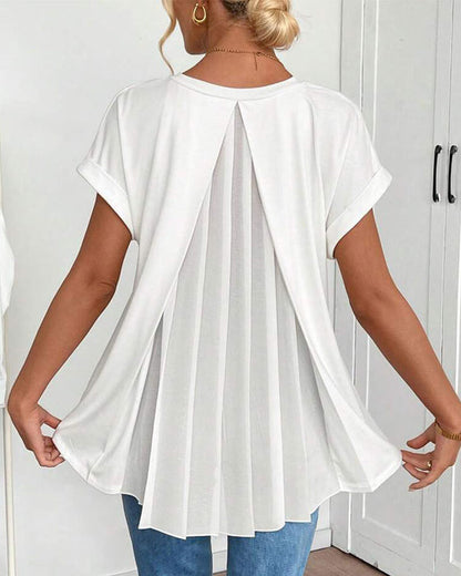 Liyanna - Patchwork Short Sleeve T-Shirt