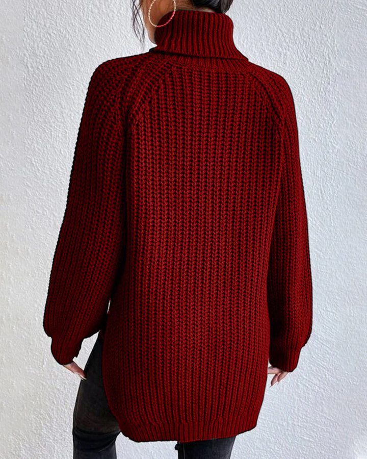 Women’s Cozy Winter Ribbed Knit Sweater