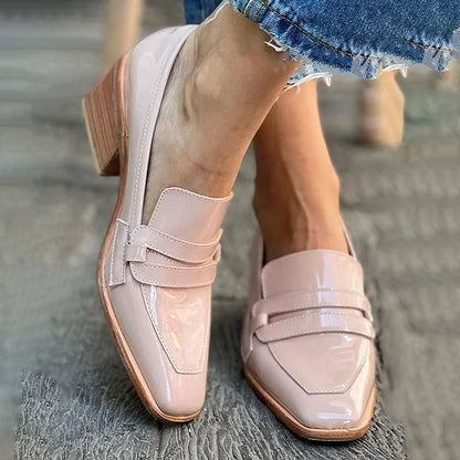 Pink Real Leather Loafer