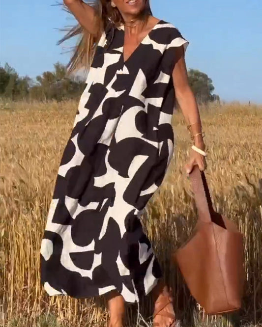 Relaxed Abstract Dress