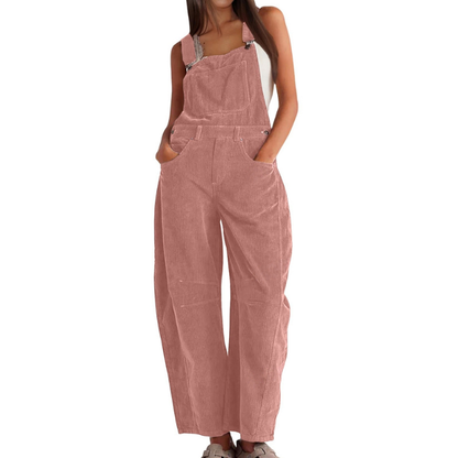 Stylish Barrel Wide Leg Overall Jumpsuit