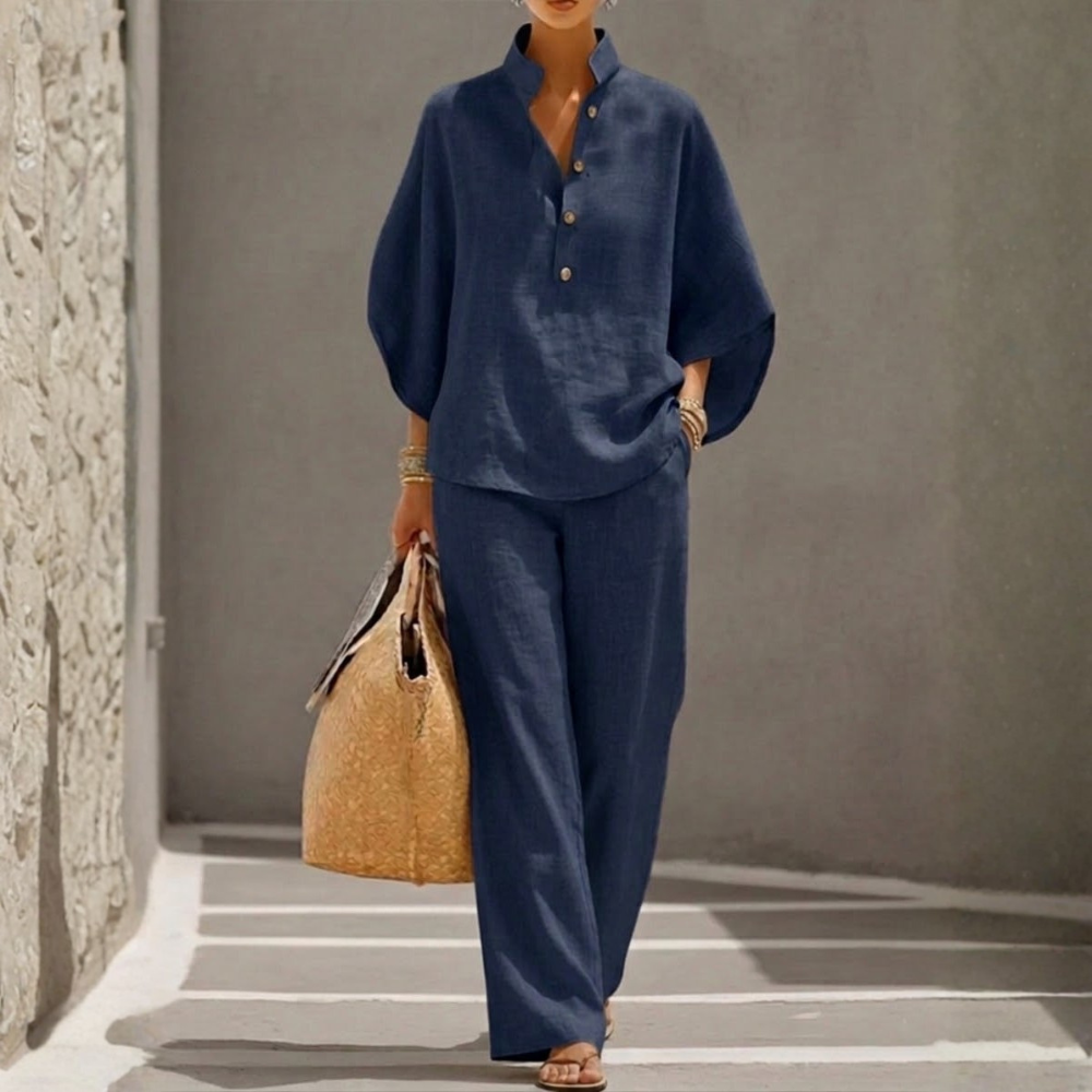 BIANCA | COTTON BAT-SLEEVE SET