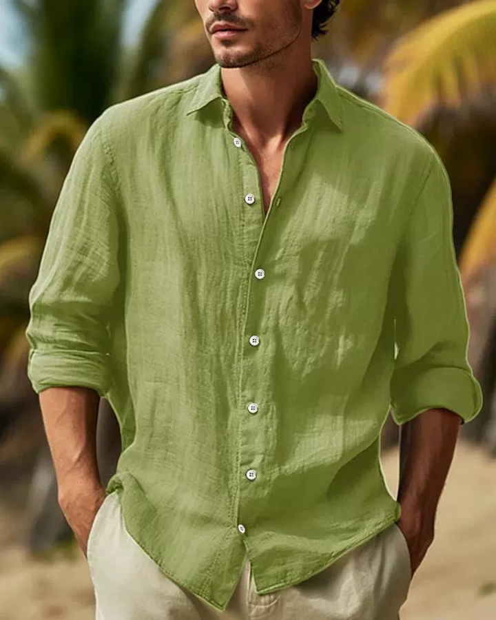 Camisa hecha a mano de corte relajado