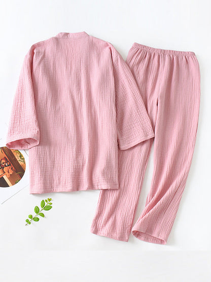 Women’s Wrap Style Two-Piece Pajama Set