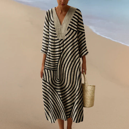 MONOCHROME MAXI DRESS