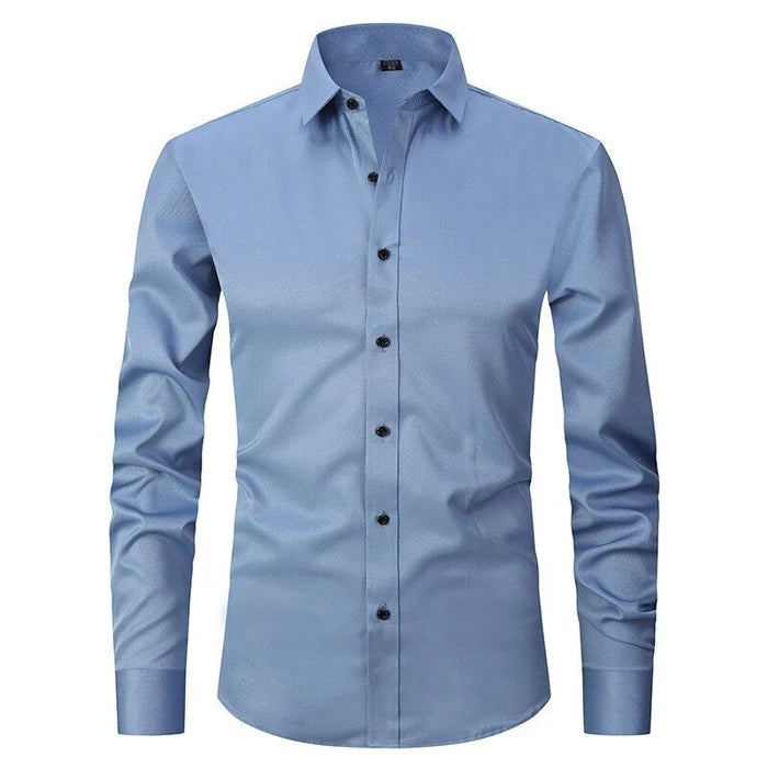 Camisa elástica sin plancha