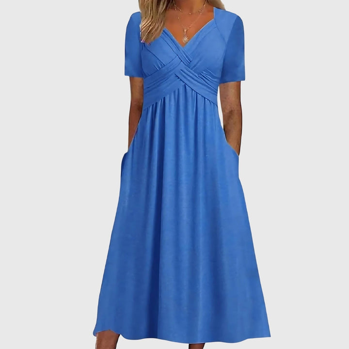 Vestido midi con control de abdomen
