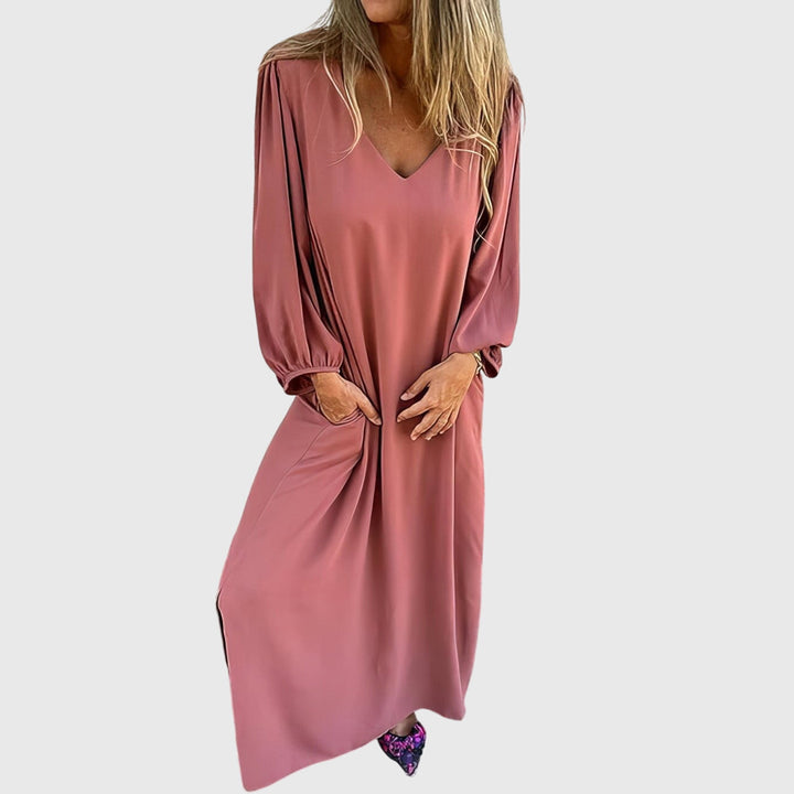 Long Boho Dress with Pockets