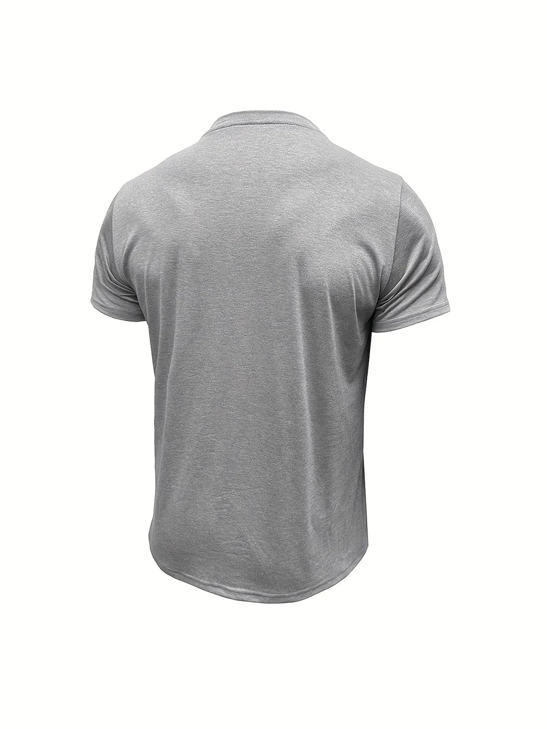 Camisa Clásica de Cuello Redondo con Bolsillo