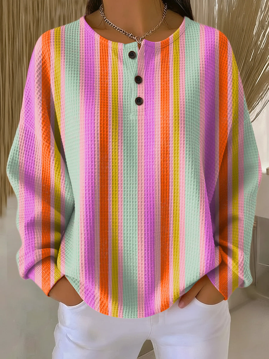 Suéter con Rayas de Colores