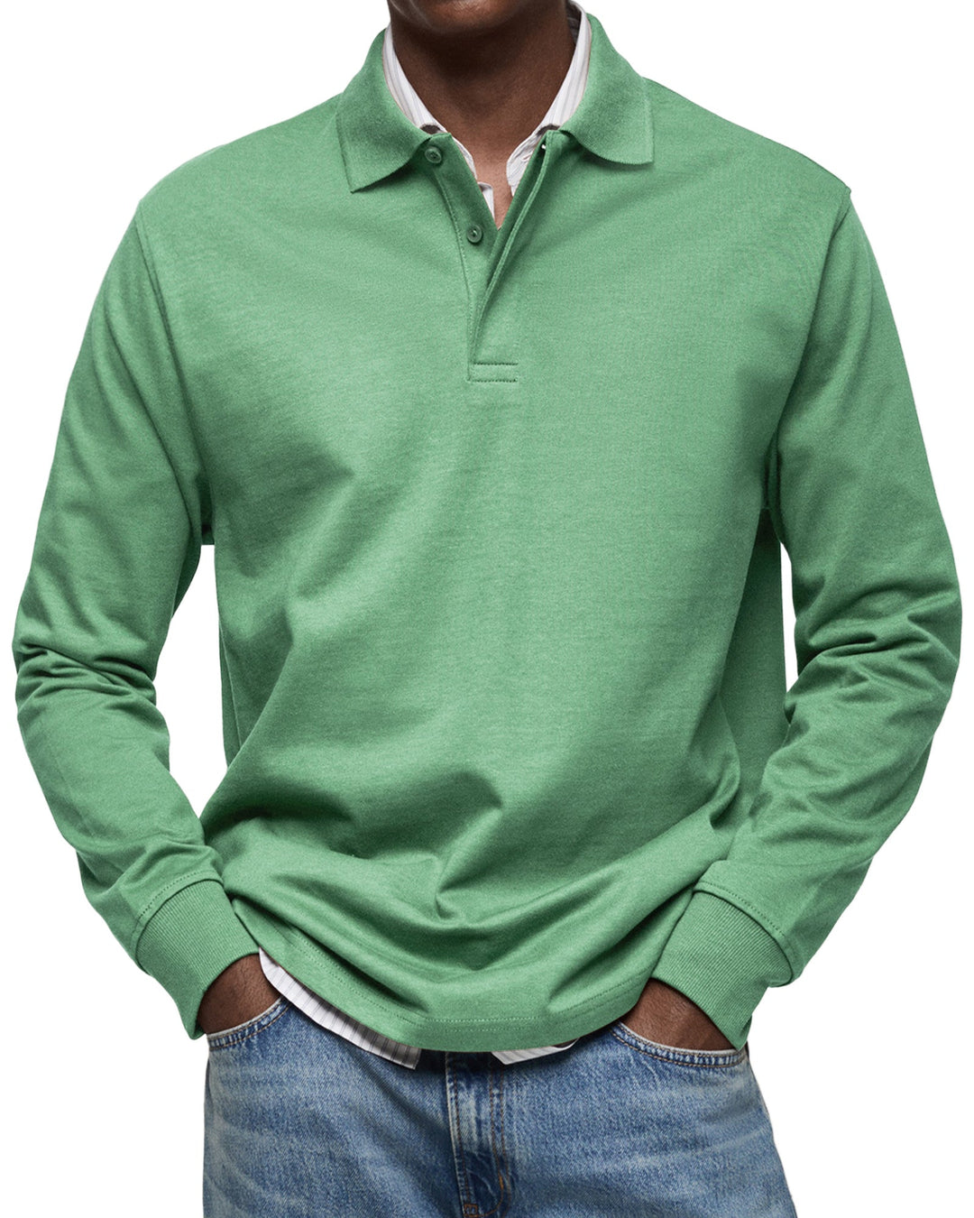 Classic Long Sleeve Polo Shirt