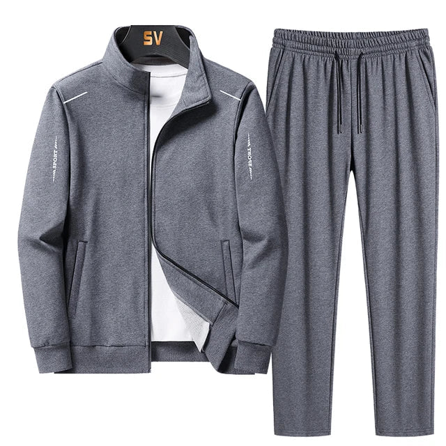 Men’s Casual Tracksuit with Zipper Jacket