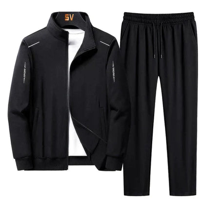 Men’s Casual Tracksuit with Zipper Jacket
