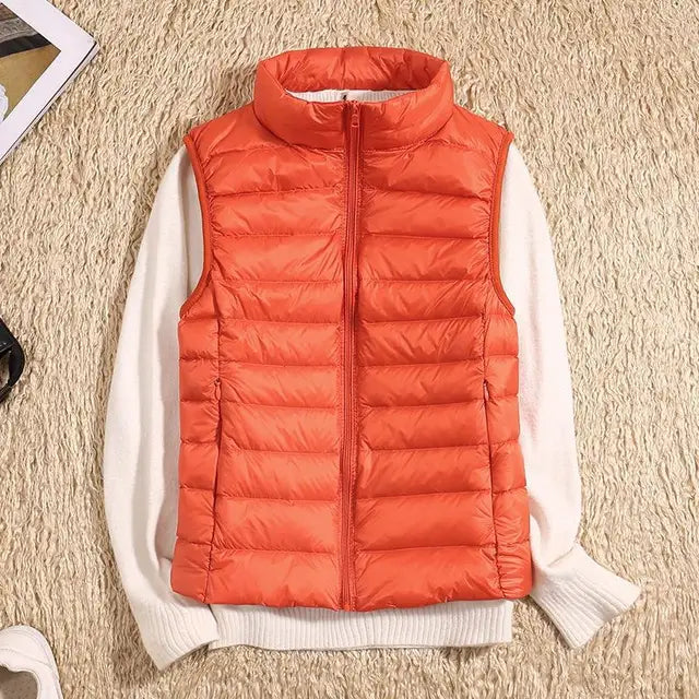 Women’s Lightweight Zip Front Puffer Vest
