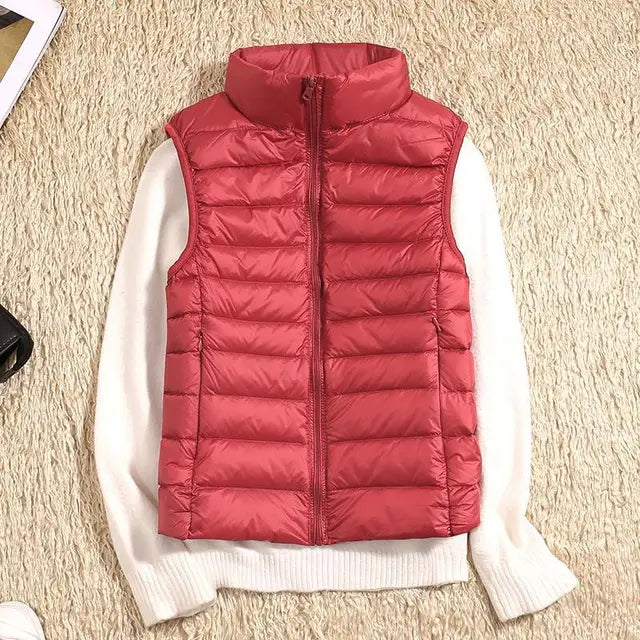 Women’s Lightweight Zip Front Puffer Vest