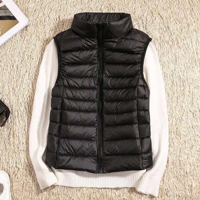 Women’s Lightweight Zip Front Puffer Vest