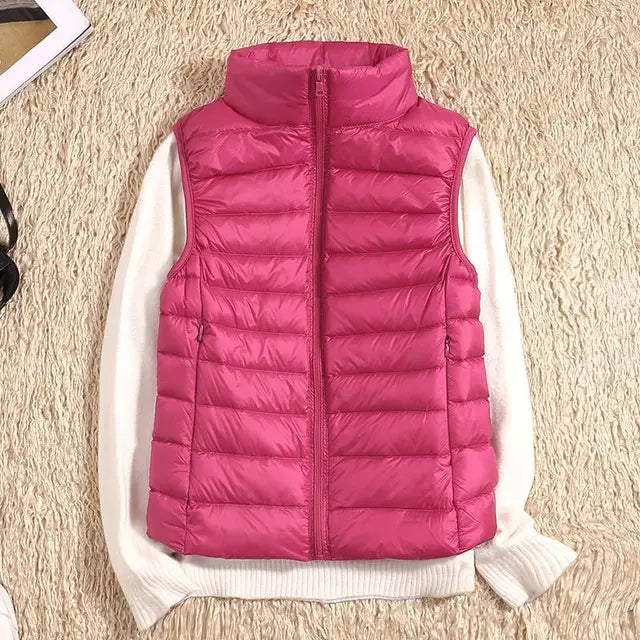 Women’s Lightweight Zip Front Puffer Vest