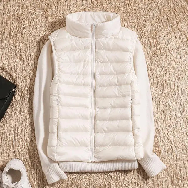 Women’s Lightweight Zip Front Puffer Vest