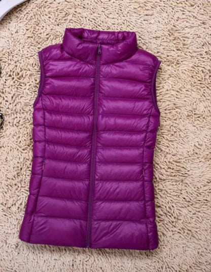 Women’s Lightweight Zip Front Puffer Vest