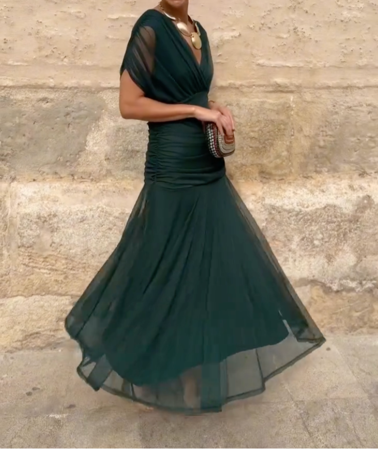 Althea | Wrap Dress with Elegant Fluid Line