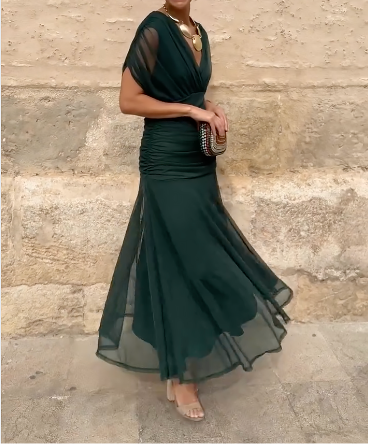 Althea | Wrap Dress with Elegant Fluid Line