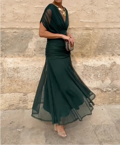 Althea | Wrap Dress with Elegant Fluid Line