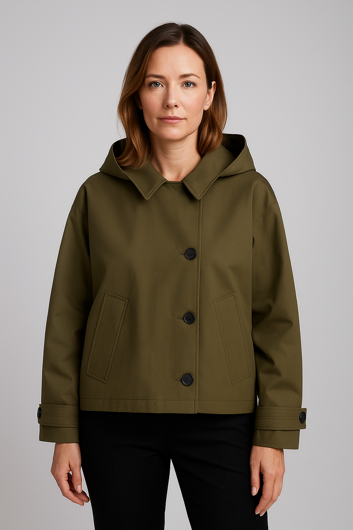 Women’s Casual Lightweight Waterproof Rain Jacket