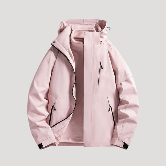 Chaqueta cortavientos impermeable para mujer de exterior