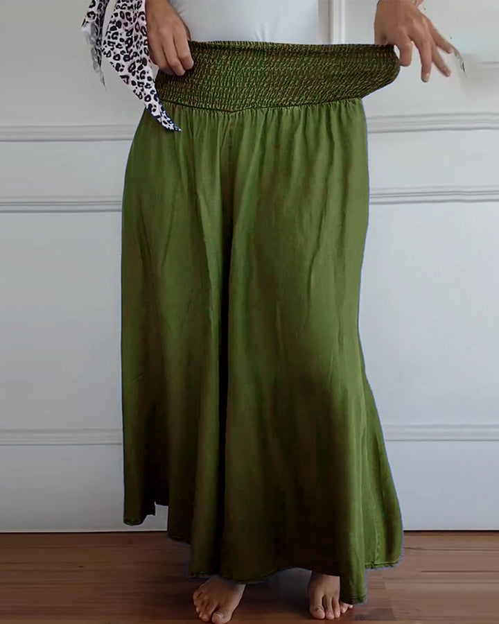 Pantalones cómodos de pierna ancha