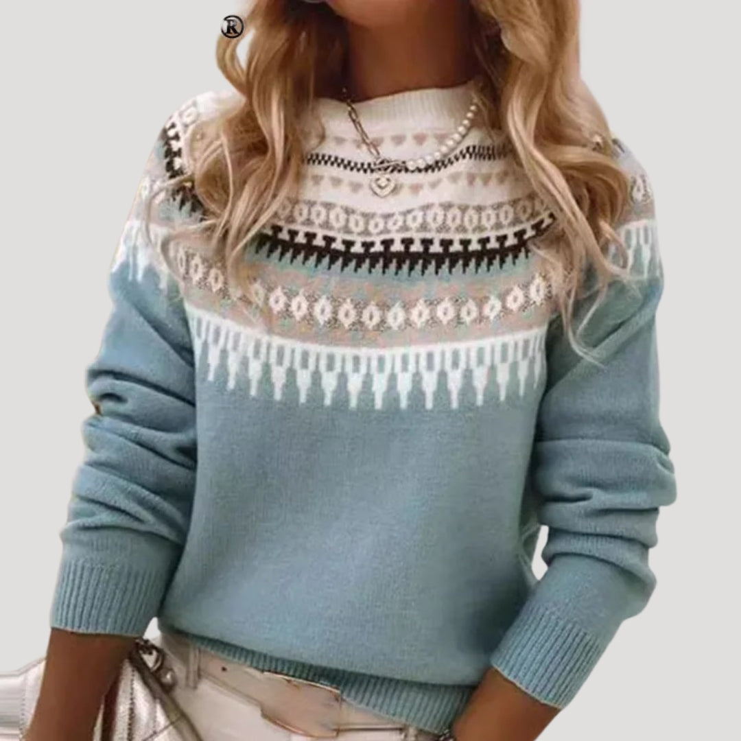 Women’s Spring Fair Isle Knit Sweater