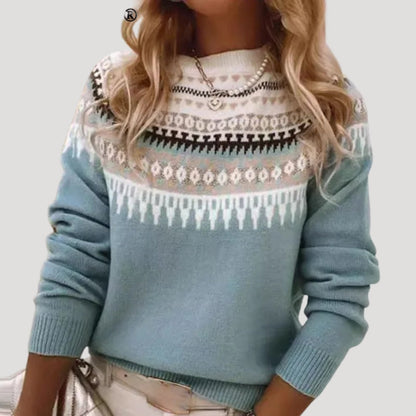 Women’s Spring Fair Isle Knit Sweater