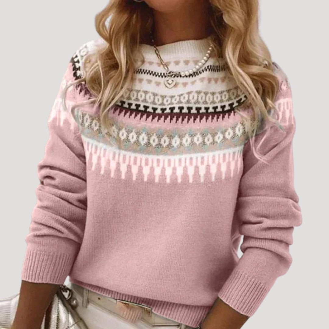 Women’s Spring Fair Isle Knit Sweater