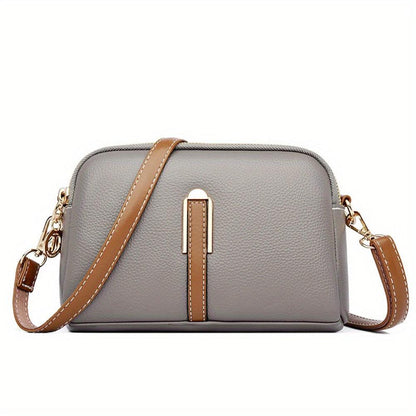 Embellished Mila Litchi Crossbody Bag