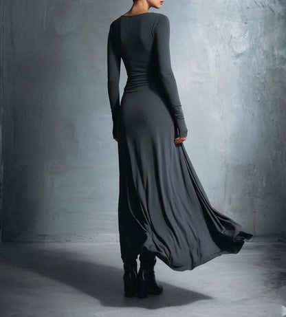 Maxi dress with side knot