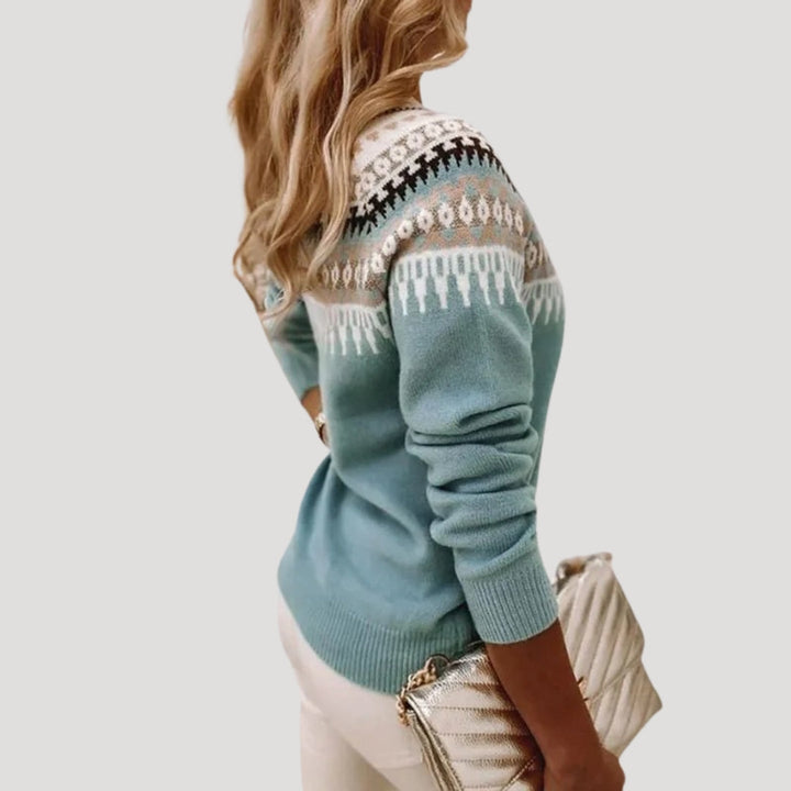 Women’s Spring Fair Isle Knit Sweater