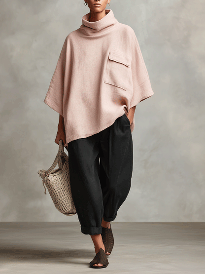 Women's Pink Bohemian Tie Pocket Straight-Leg Two-Piece Suit
