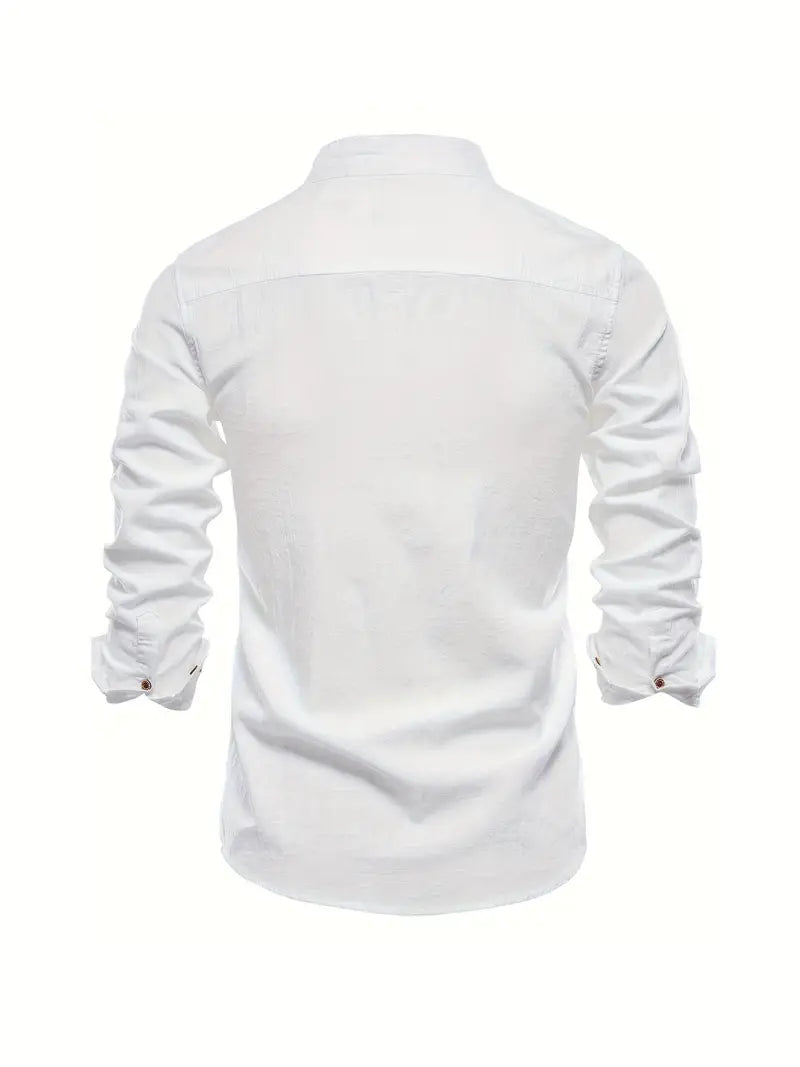 Men’s Spring Casual Button Shirt