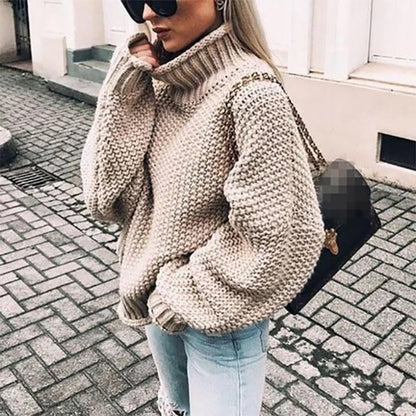 Women’s Chunky Knit Turtleneck Sweater