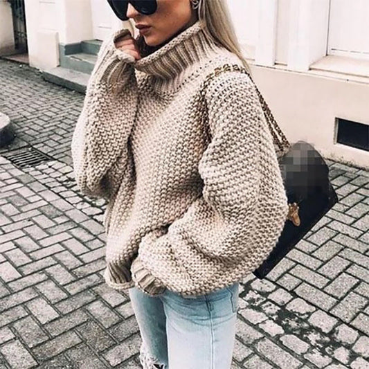 Women’s Chunky Knit Turtleneck Sweater