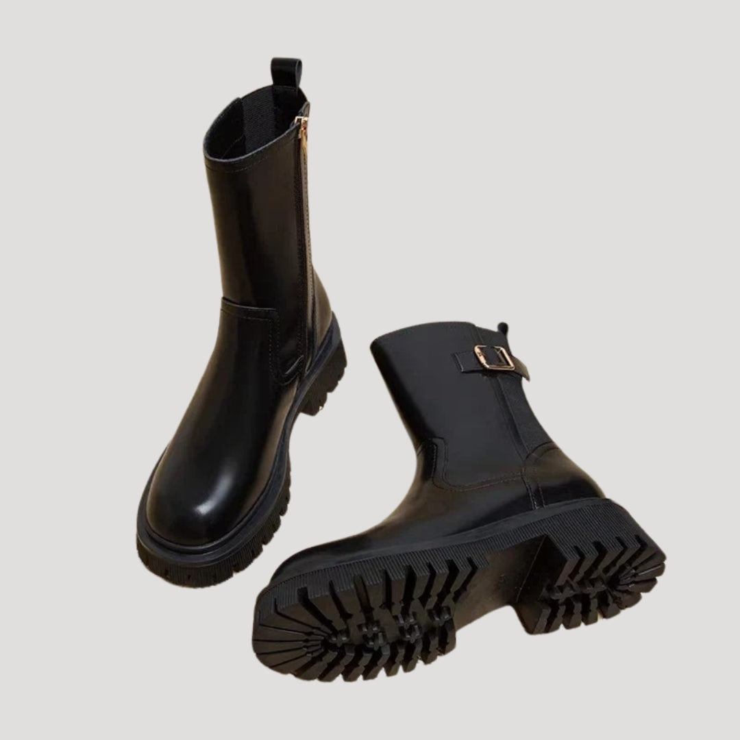 Women’s Spring Chunky Mid-Calf Boots