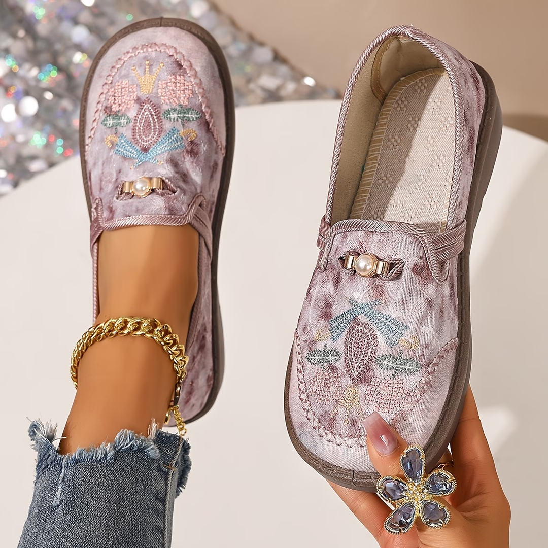 Juniper - Mocasines sin cordones bordados